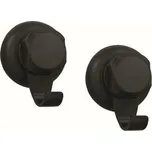 Háčky do koupelny Compactor Bestlock Black, 2 ks, černá