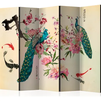 Paraván Paraván - Paví láska II Velikost: 225x172 cm, Provedení: Jednostranný