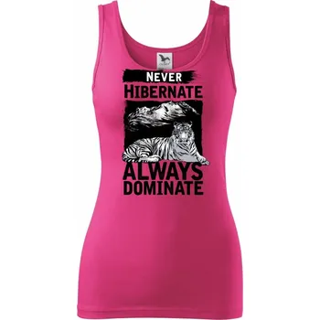 Dámské tričko Never Hibernate - Dámské tílko - M ( Purpurová )