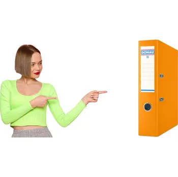 Pořadač DONAU Master, PP, A4/75 mm, oranžový