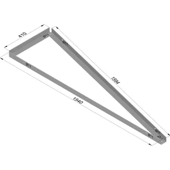 držák na solární panel Trojúhelníkový držák FV panelů, 15 stupňů, vertikální instalace