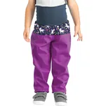 UNUO Batolecí softshellové kalhoty s fleecem Basic, Ostružinová, Jednorožci 18 MĚSÍCŮ FIALOVÁ