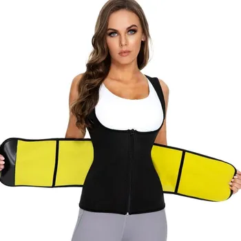 SLIMBODY Fitness vesta pro hubnoucí ženy SlimBody, Neoprén, Vestavěný pás S ČERNÁ