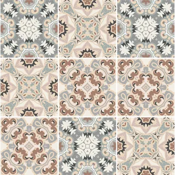 Fototapeta Samolepky na obklady do kuchyně a koupelny - béžová patchwork mozaika 30x30 cm