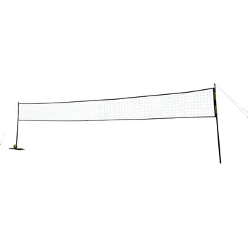 Volejbalová síť POWER SHOT Volejbalový set 9,14 m - se sloupky, pytlem, sítí, míčem a pumpou BÍLÁ|ČERNÁ|ŽLUTÁ