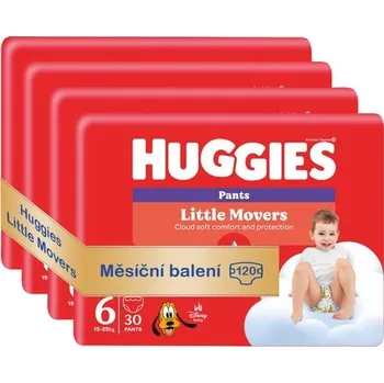 Plena Huggies měsíční balení Little Movers Pants 6, 120 ks