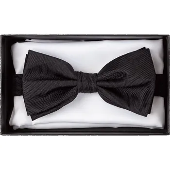 Motýlek FERATT Motýlek s kapesníčkem CH65 černý