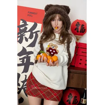 Silikonová panna FunWestDoll 159cm A-Cup Bella (Movable Jaw) - silikonová panna