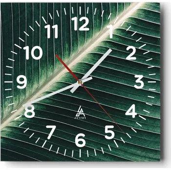 Hodiny Kuchyňské nástěnné hodiny 30x30 Abstrakce Skleněné hodiny do obýváku Moderní Tiché