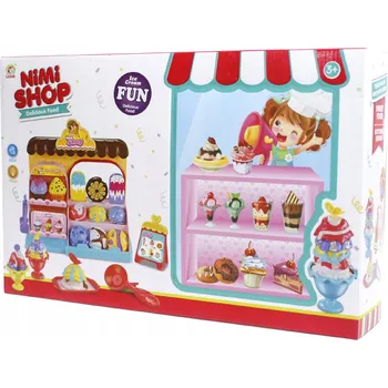 Dětská kuchyňka ZMRZLINOVÝ STÁNEK Plastová zmrzlina Cukrárna MINI OBCHOD