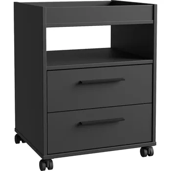 Kontejner pod psací stůl SUPERNOVA111, černý, se zásuvkami, noční stolek