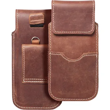 Pouzdro na mobilní telefon Royal Crazy Horse 12,6 × 5,9 × 0,8 cm hnědé