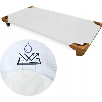 Prostěradlo Prostěradlo s gumou na lehátko Szwalnia Snów bílé 133x57 cm