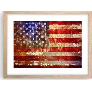 Obraz Obraz plakát v rámu světlý dub do obýváku 40x30 americká fotka na zeď