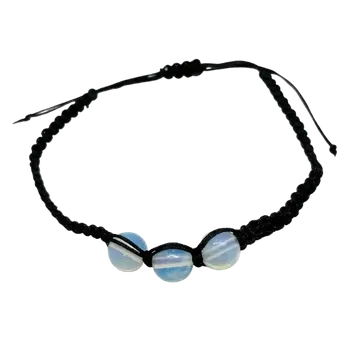 Náramek Opalitový náramek Shamballa – energetický šperk pro harmonii a klid