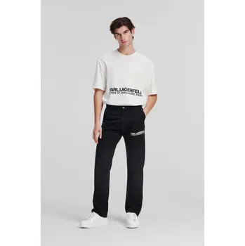 KALHOTY KARL LAGERFELD RSG WASHED CHINO PANTS VASHED VINTAGE BLACK