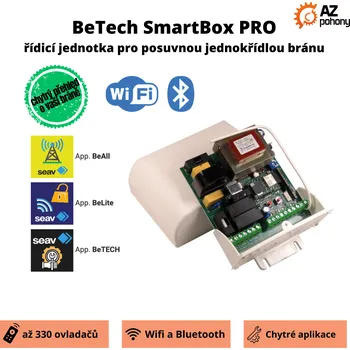 Pohon brány BeTech SmartBox PRO: řídicí jednotka s Wi-Fi a Bluetooth pro posuvnou jednokřídlou bránu, LSBW 2102 NEW