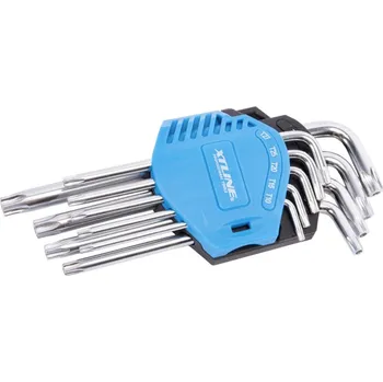 Ruční nářadí XTLINE Sada TRX klíčů s otvorem 9 dílů | T10-T50