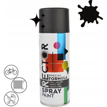 Barva ve spreji Lak barva univerzální smalt sprej černý 400 ml