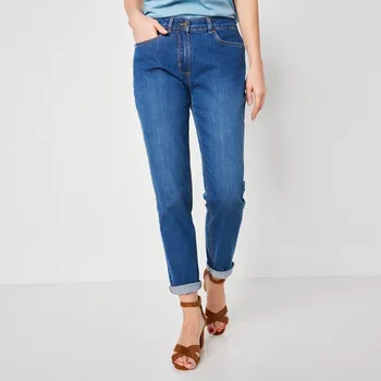 Dámské džíny Strečové džíny mom modrá 40