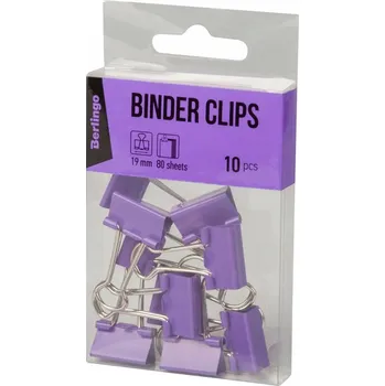 Vrták Kovové klipy fialové Berlingo 19 mm 10 kusů
