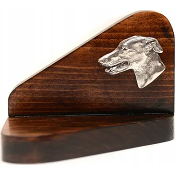 Svícen Dřevěný svícen/podstavec se psem Greyhound na čajovou svíčku/ohřívač