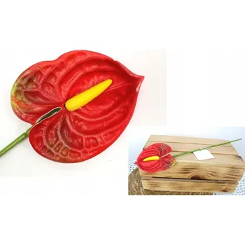 umělá květina Anturie 41 cm červená