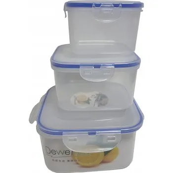 Dóza na potraviny Plastové dózy na potraviny s víčky – sada pro skladování a přenášení jídla