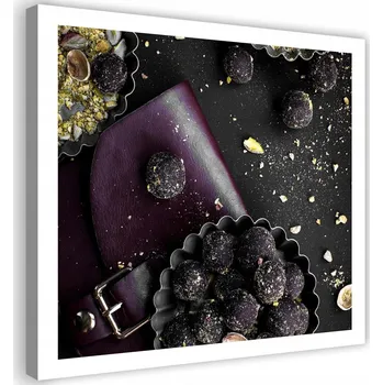 Obraz OBRAZ NA PLÁTNĚ Pralinky Sladkosti 60x60