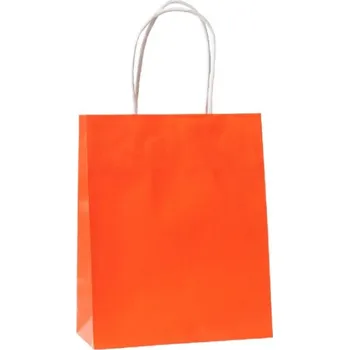 Dárková taška PREMIUM TAŠKA - ORANŽOVÁ - 24x10x34cm 25ks