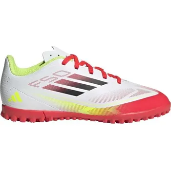 Turfy Dětské turfy adidas F50 CLUB TF JR 4.5 Bílá, Mix, Černá