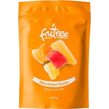Sušené ovoce FRUTREE Sušené EXOTICKÉ OVOCE 200 g (mango 18 %, papája 15 %, meloun 15 %, ananas 12 %, )