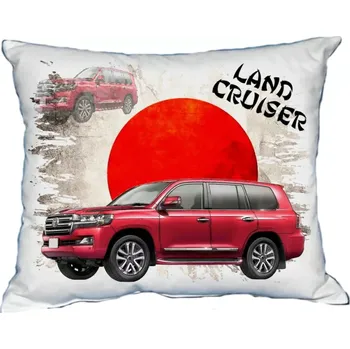 Povlak na dekorativní polštářek Polštářek s osobním autem Toyota Land Cruiser (Polštářek s osobním autem )