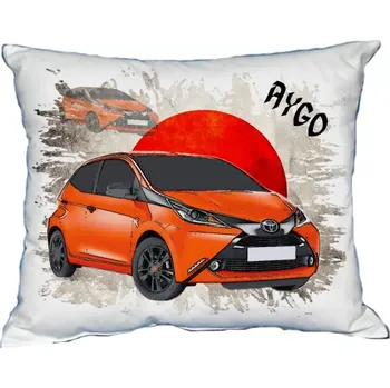 Povlak na dekorativní polštářek Polštářek s osobním autem Toyota Aygo (Polštářek s osobním autem )