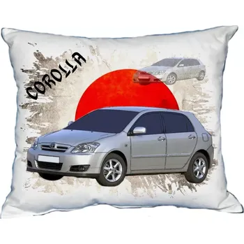 Povlak na dekorativní polštářek Polštářek s osobním autem Toyota Corolla 2004 (Polštářek s osobním autem )