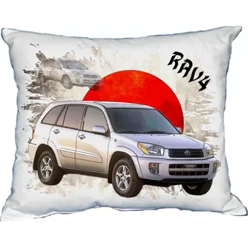 Povlak na dekorativní polštářek Polštářek s osobním autem Toyota RAV4 2003 (Polštářek s osobním autem )