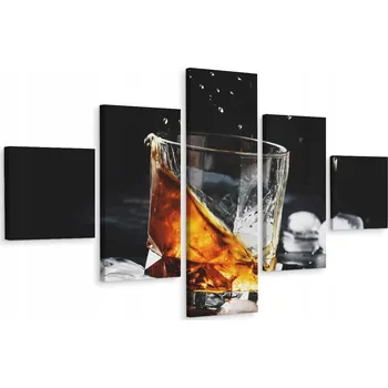 Obraz Vícedílný obraz DRINK S Kostkami Ledu Bar 200x120