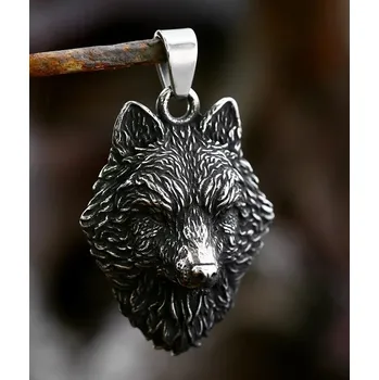 Řetízek Náhrdelník a přívěsek vlk