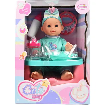 Panenka VELKÁ PANENKA MIMINKO JAKO ŽIVÉ MIMINKO NOVOROZENEC + ŽIDLIČKA KE KRMENÍ