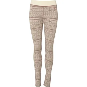 Dámské oblečení Dámské funkční legíny KARI TRAA MAUD XS Béžová, Vínová