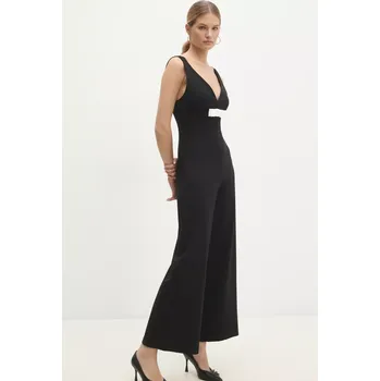 Dámský overall Overal Answear.LAB černá barva, s výstřihem do v 92782.IKK 99X, vel. M