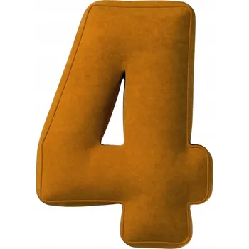Polštář YellowTipi Polštář Číslice 4 medová