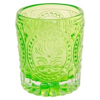 Svícen SVÍCEN ZELENÝ SKLENĚNÝ LUCERNA 6,7 X 7,8 CM