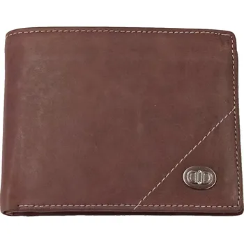 Peněženka DD D 184-02 pánská kožená peněženka hnědá