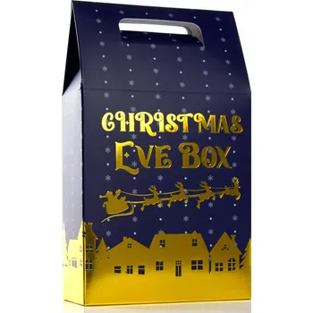 Vánoční dekorace KRABIČKA VÁNOČNÍ BALENÍ NA DÁRKY POD VÁNOČNÍ STROMEČEK 15X25 cm