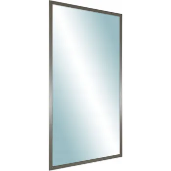 Zrcadlo Zrcadlo v rámu 90x70 moderní úzký rám šedý