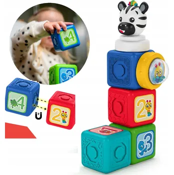 ostatní stavebnice BABY EINSTEIN magnetické Stavebnice vzdělávací stavebnice čísla zvířata 6m+