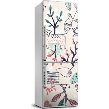 Fototapeta Samolepící foto na ledničku Zvířata a květiny