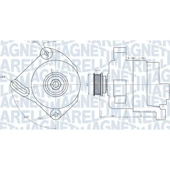 Alternátor Generátor MAGNETI MARELLI 063731886010
