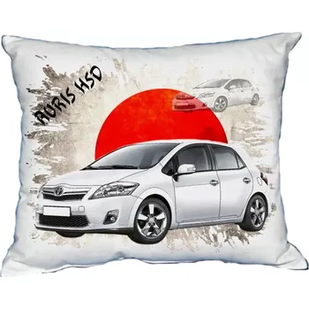 Povlak na dekorativní polštářek Polštářek s osobním autem Toyota Auris HSD (Polštářek s osobním autem )